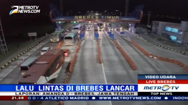 Arus Lalin di Tol Brebes Timur Terpantau Lengang