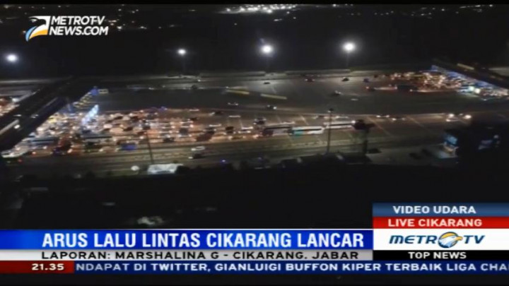Arus Lalin di Tol Cikarang Utama Ramai Lancar