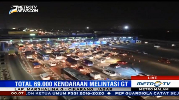 Volume Kendaraan di Tol Cikarang Utama Meningkat 13 Persen