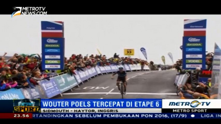 Wouter Poels Tercepat di Etape 6 Tour of Britain