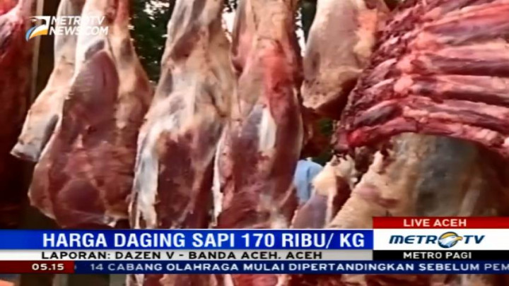 Jelang Idul Adha, Harga Daging di Aceh Naik Hingga Rp180 Ribu/ Kg