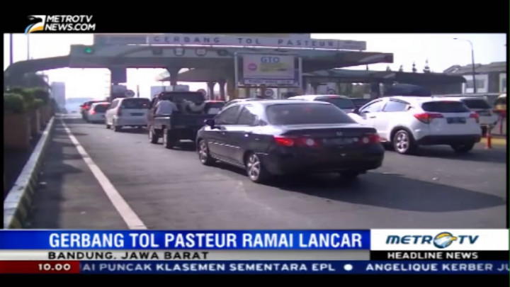 Lalu Lintas di GT Pasteur Ramai Lancar