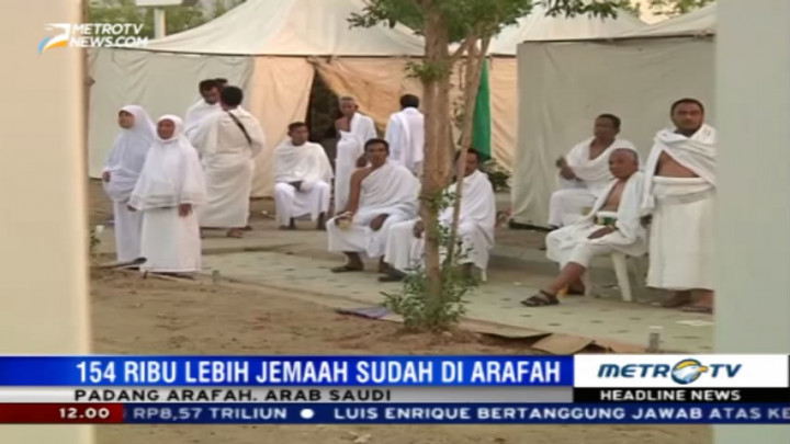 Jamaah Haji Bersiap Wukuf di Arafah