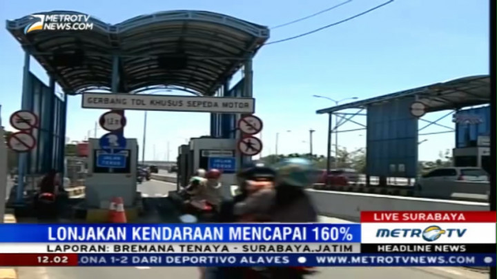 Suramadu Alami Lonjakan Kendaraan Hingga 167 Persen