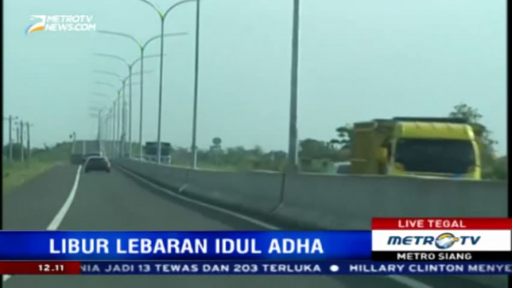 Tol Brebes Timur Lengang di Hari Kedua Libur Idul Adha