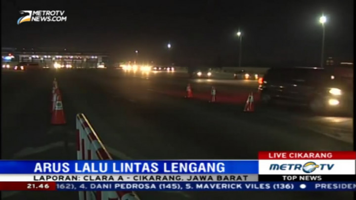 H-1 Idul Adha, GT Cikarang Utama Lengang