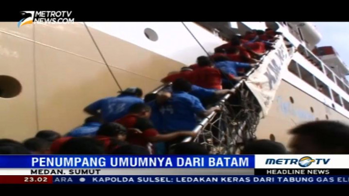1.900 Pemudik Tiba di Pelabuhan Belawan