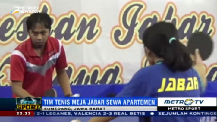 Atlet Tenis Meja Jabar Terpaksa Sewa Apartemen Sendiri