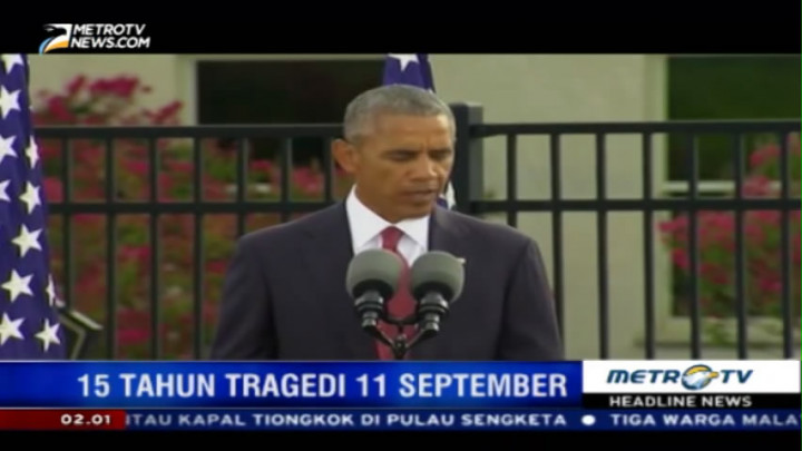 Barack Obama Peringati 15 Tahun Tragedi 9/11
