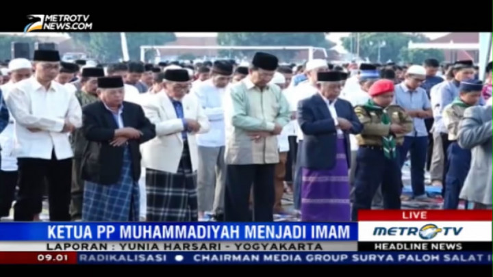 Ketua PP Muhammadiyah Jadi Imam Salat Id di Alun-alun Yogyakarta