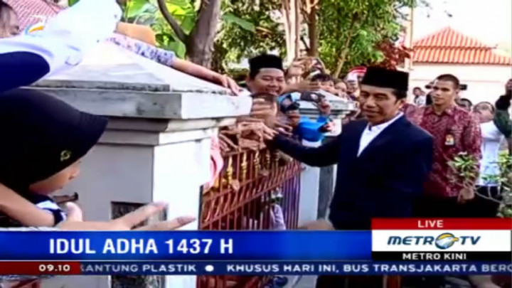 Jokowi Rayakan Iduladha Bersama Warga Serang