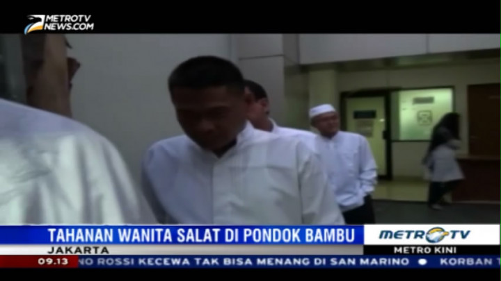 Tahanan KPK Salat Id di Masjid Rutan