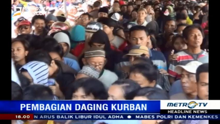 Pembagian Daging Kurban di PN Surabaya Diwarnai Keributan