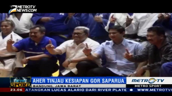 Jelang PON, Aher Tinjau Kesiapan Gor Saparua