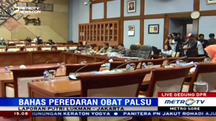 RDP BPOM-DPR Bahas Penanganan Peredaran Obat Palsu