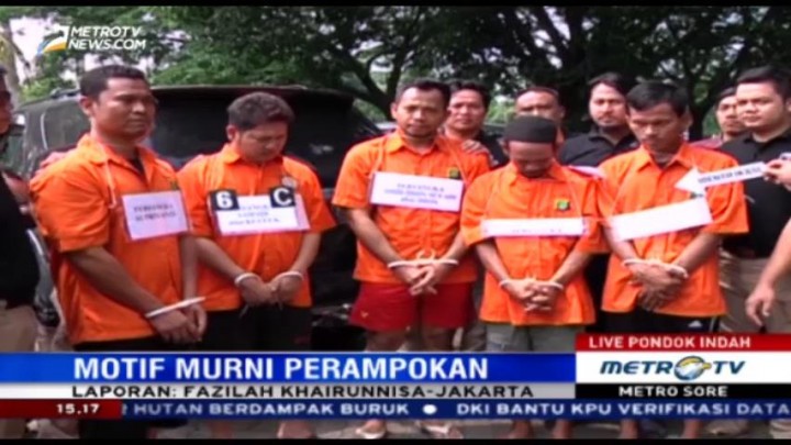 Pelaku Perampokan di Pondok Indah Intai Rumah Korban dari Rumah Sakit