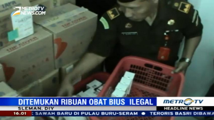 BPOM Yogyakarta Gerebek Gudang Obat Ilegal