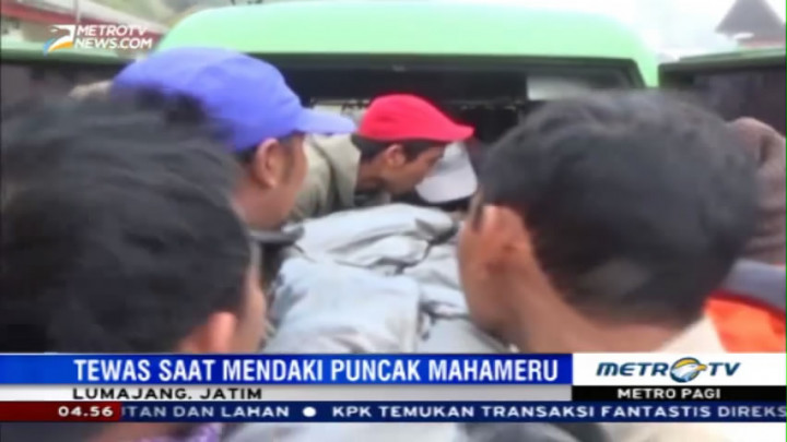 Pendaki yang Tewas di Gunung Semeru Berhasil Dievakuasi