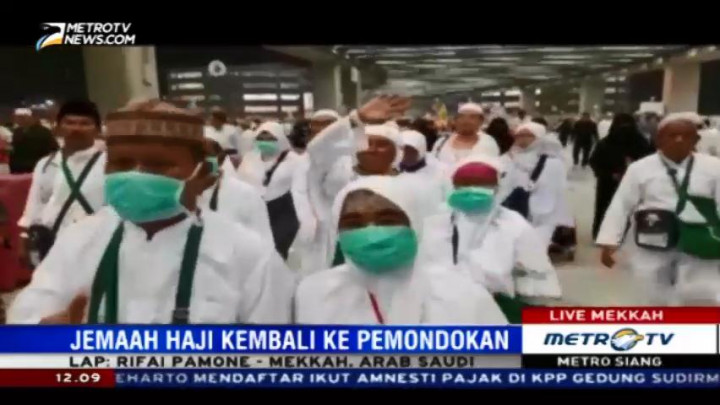 Jemaah Haji Berangsur-angsur Tinggalkan Mina