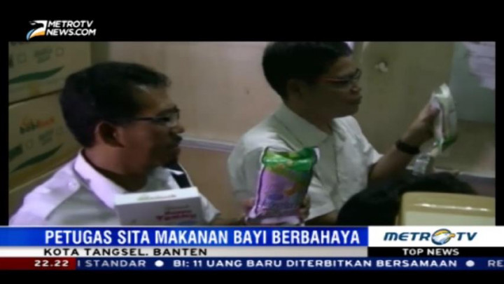 BPOM Banten Gerebek Pabrik Makanan Bayi