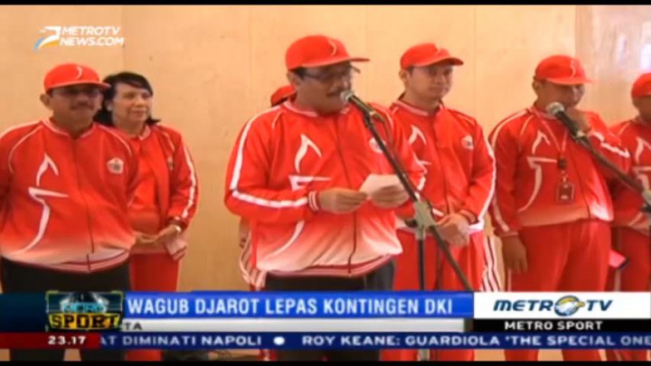 Wagub Djarot Lepas Kontingen PON DKI