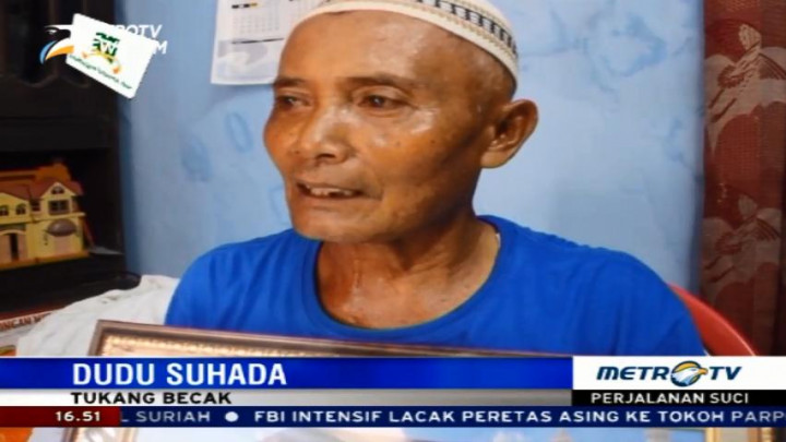 Menabung 27 Tahun, Tukang Becak di Cirebon Akhirnya Naik Haji