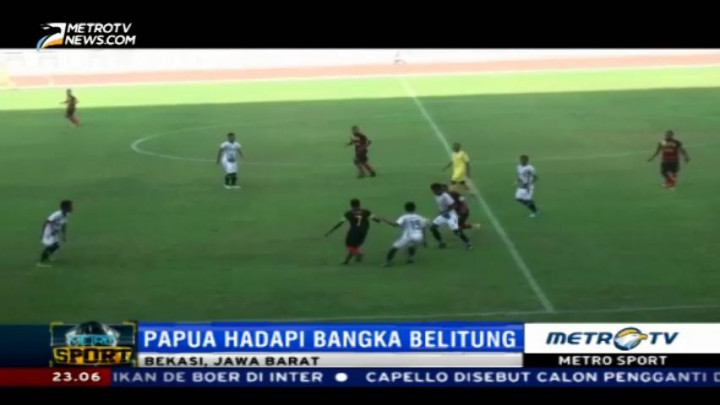 Tim Sepak Bola Papua dan Kalsel Lolos Delapan Besar PON XIX