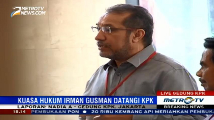 Kuasa Hukum Irman Gusman Datangi KPK