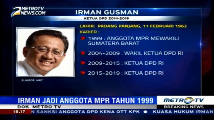Sepak Terjang Irman Gusman