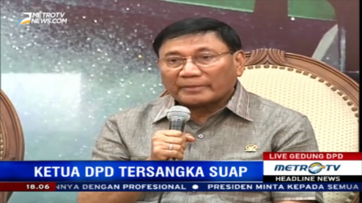 Pascapenangkapan Irman Gusman, Kepemimpinan DPD Dilakukan Kolektif