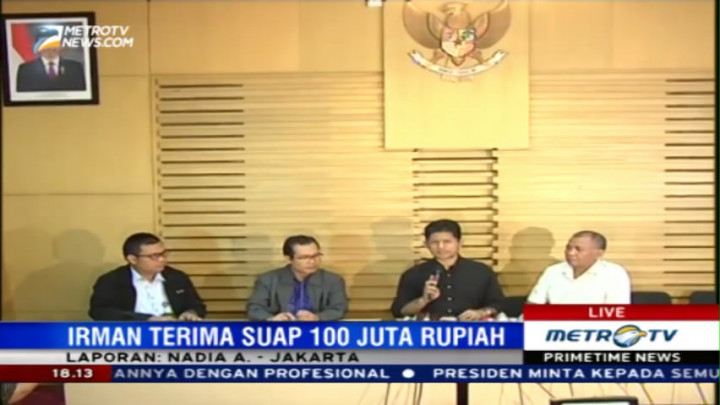 Jadi Tersangka, Irman Gusman Terima Suap Rp100 Juta