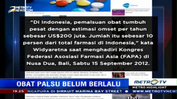 Uang Melimpah Bisnis Obat Palsu