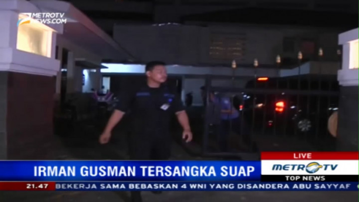 Pascapenangkapan, Rumah Dinas Irman Gusman Sepi