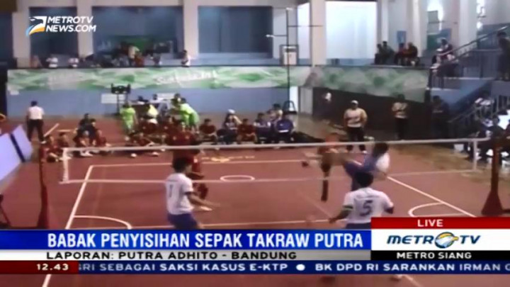 Tim Sepak Takraw Jabar Tundukkan Banten 2-1