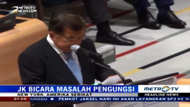 JK Bicara Masalah Pengungsi di Sidang PBB
