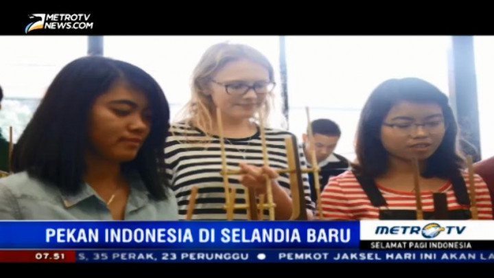 Flashmob Angklung Buka Pekan Indonesia di Selandia Baru
