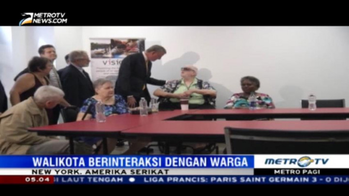 Pascaledakan, Wali Kota New York Berinteraksi dengan Warga