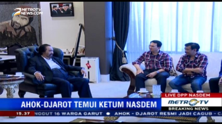 Pesan Surya Paloh untuk Ahok-Djarot