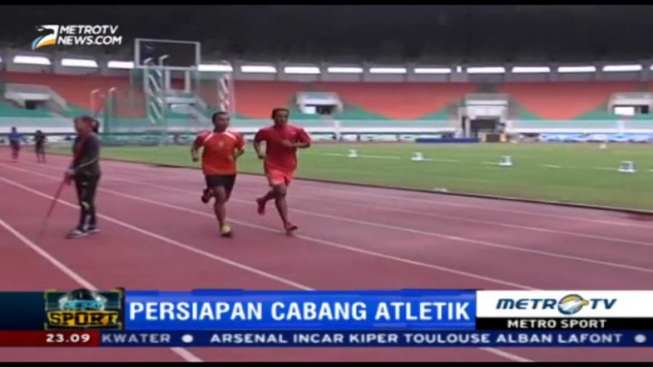 Persiapan Pertandingan Cabor Atletik Sudah 100%