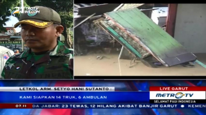 Cari Korban Banjir Bandang Garut, Petugas Sisir 7 Titik