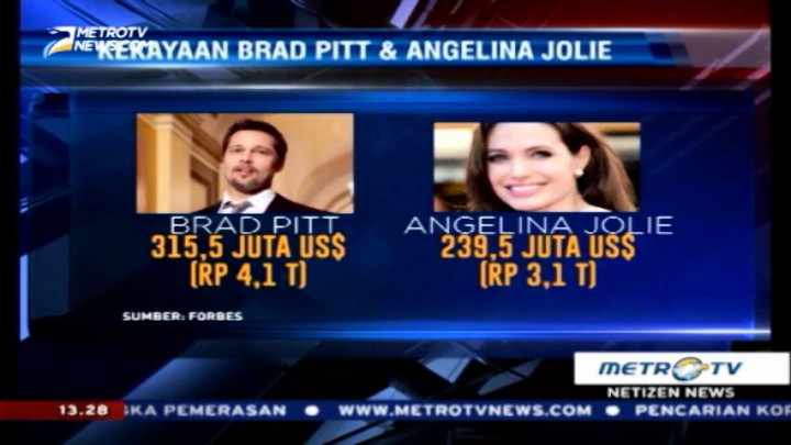 Cerai, Begini Pembagian Harta Brad Pitt & Angelina Jolie