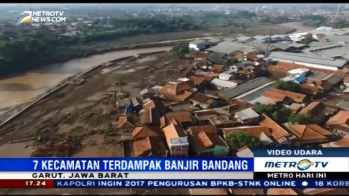 Kondisi Bantaran Sungai Cimanuk Pascabanjir Bandang