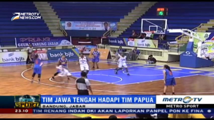 Tim Basket Putri Jateng Unggul Atas Papua
