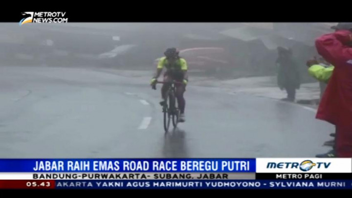 Jabar Raih Emas dari Road Race Beregu Putri