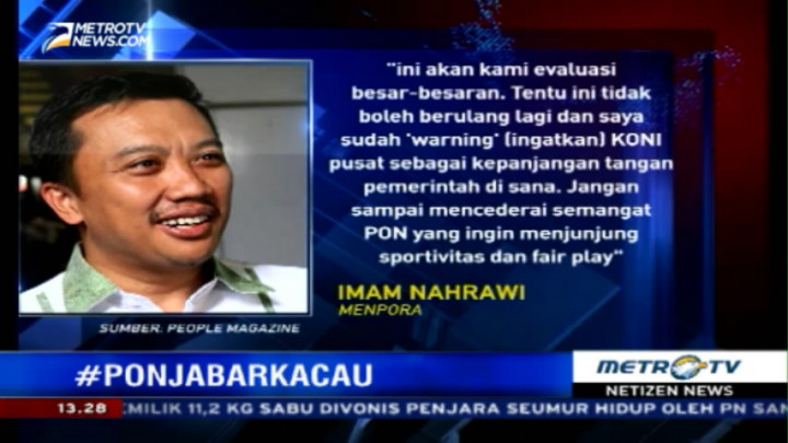 Dinilai Kacau, Menpora Evaluasi PON Jabar