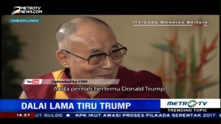 Ini Tanggapan Dalai Lama Saat Ditanya Soal Trump