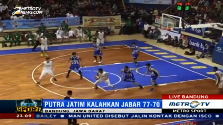 Tim Basket Jatim Tundukkan Jabar 77-70