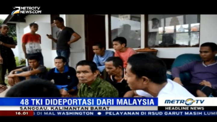 Malaysia Kembali Deportasi 48 TKI Bermasalah