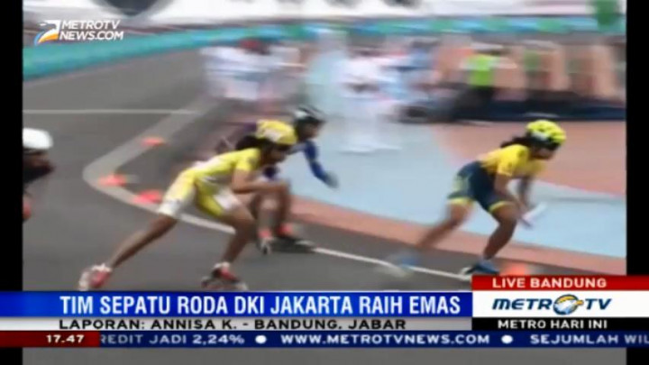 DKI Jakarta Raih Medali Emas dari Cabang Sepatu Roda