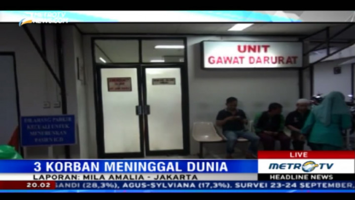 Korban Tewas Akibat Robohnya JPO Pasar Minggu Dilarikan ke RS Fatmawati